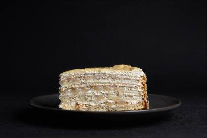Sahnetorte im Querschnitt