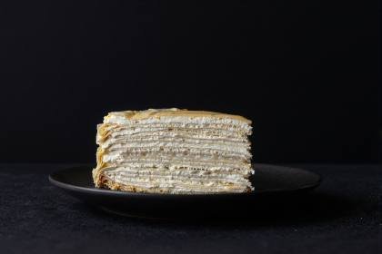Tortenstück im Anschnitt