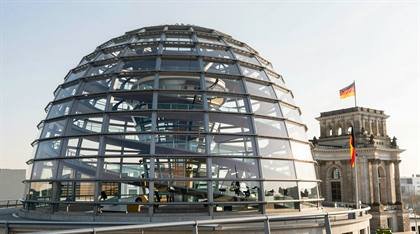 Reichstagskuppel bei Tageslicht