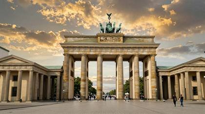 Brandenburger Tor im Sonnenuntergang
