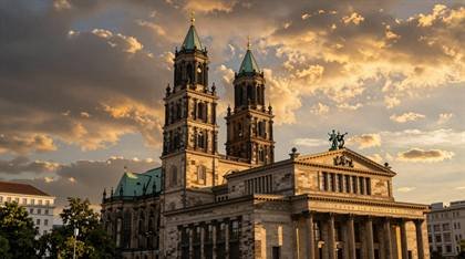 Gendarmenmarkt im Sonnenuntergang