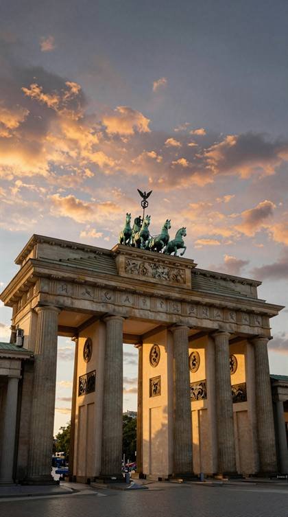 Brandenburger Tor im Abendlicht