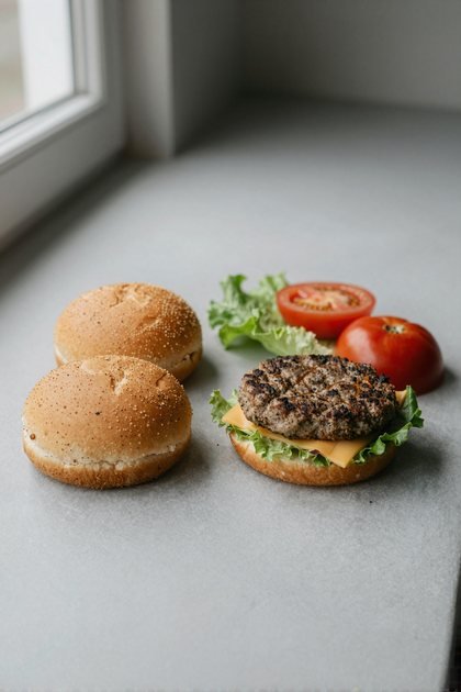 Burger-Zutaten (hoch)