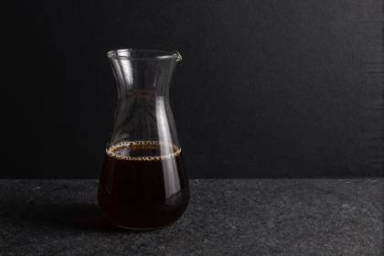 Kaffeekaraffe im Durchlicht