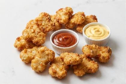 Nuggets mit drei Dips
