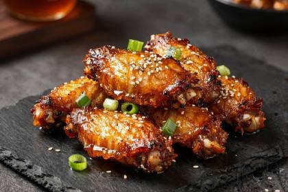 BBQ-Wings mit Glasur