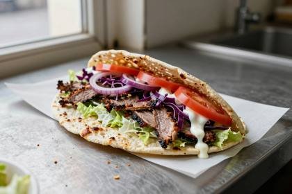 Döner im Fladenbrot