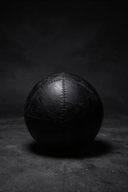 Medizinball aus Leder