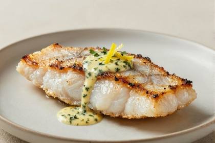 Fischfilet mit Kräuterbutter