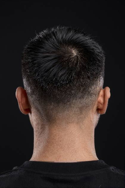 Fade von hinten