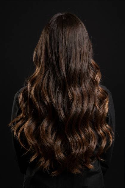 Langes welliges Haar