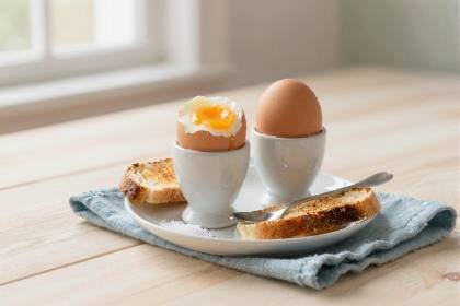 Weiche Eier im Becher