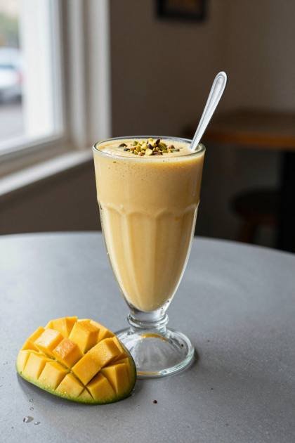 Mango-Lassi mit Pistazien