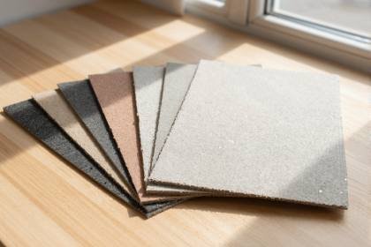 Schleifpapier in mehreren Körnungen