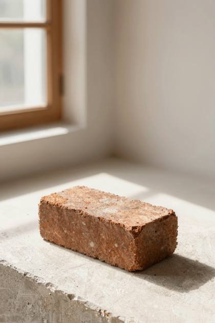Ziegelstein mit gebrochener Kante