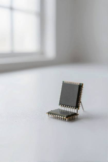 Mikrochip mit feinen Pins