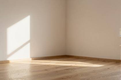 Ecke im leeren Raum