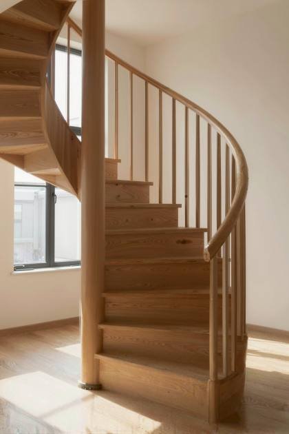 Wendeltreppe von unten