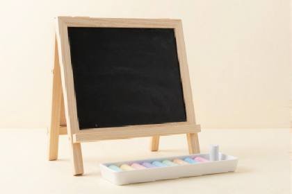 Kleine Tafel mit Kreide