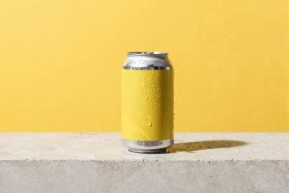 Gekühlte Dose mit Kondenswasser