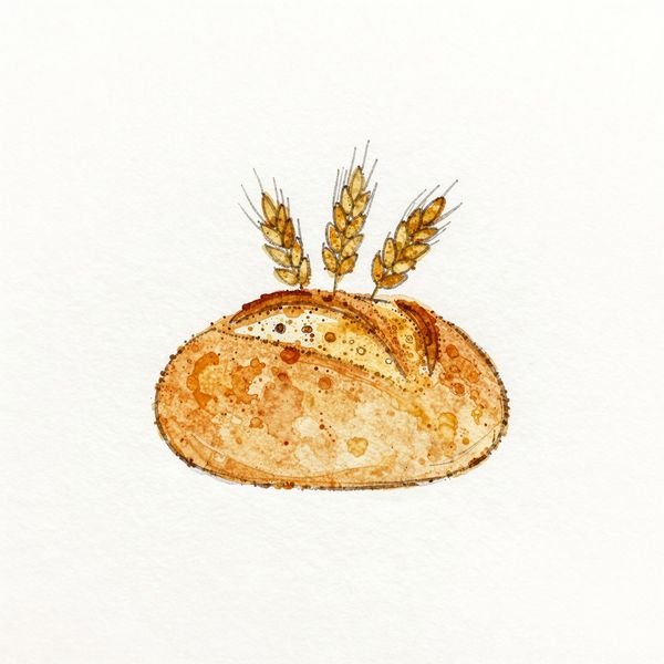 Ährenbund mit Brotlaib — Bäckerei
