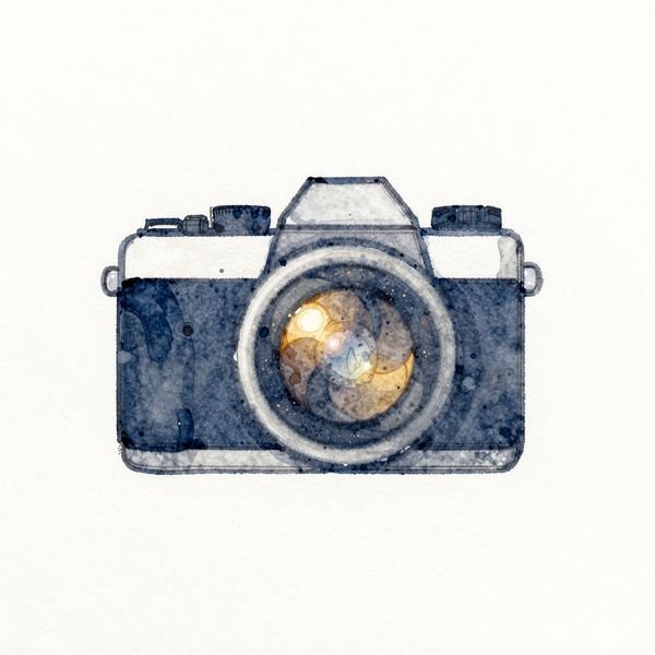 Kamera mit Blendenblüte — Fotostudio