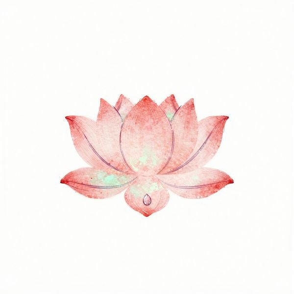 Lotusblüte mit Tautropfen — Kosmetik