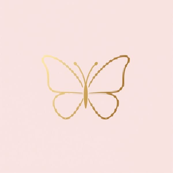 Schmetterling aus einer Linie — Beauty