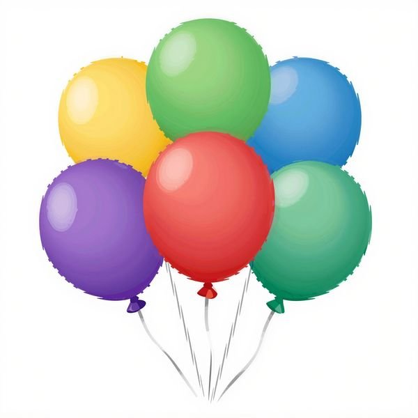 Ballonstrauß mit Band — Eventdeko