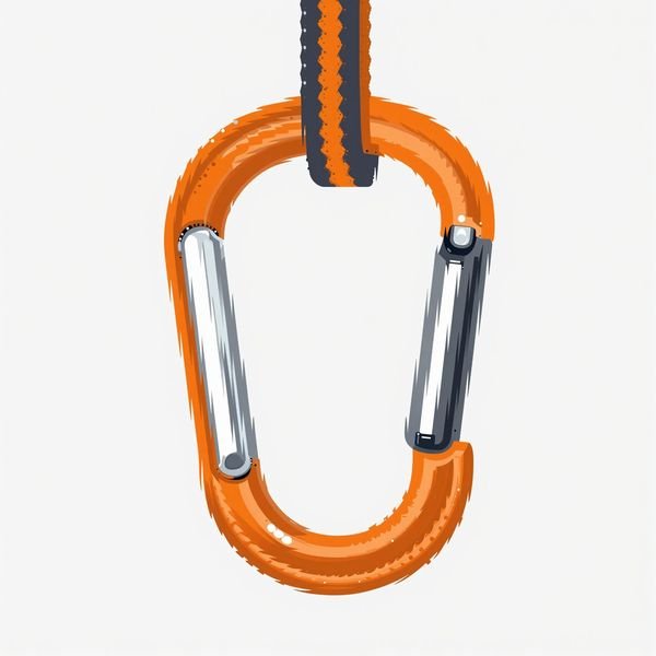 Karabiner mit Bandschlinge — Kletterhalle