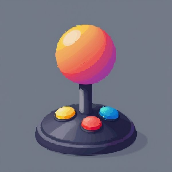 Arcade-Joystick mit Knöpfen — Spielhalle