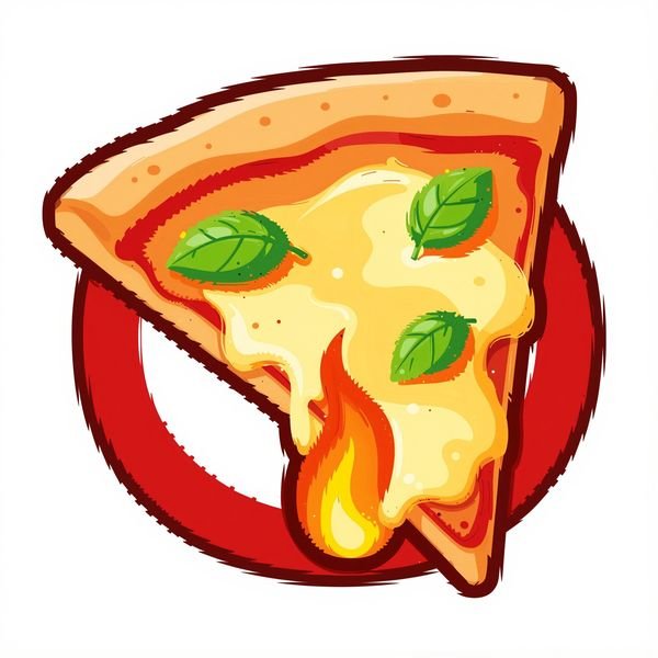 Pizzastück mit Käsefaden — Pizzeria