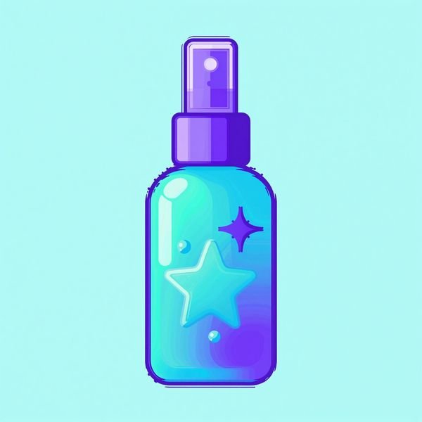 Sprühflasche mit Glanzfunken — Reinigung