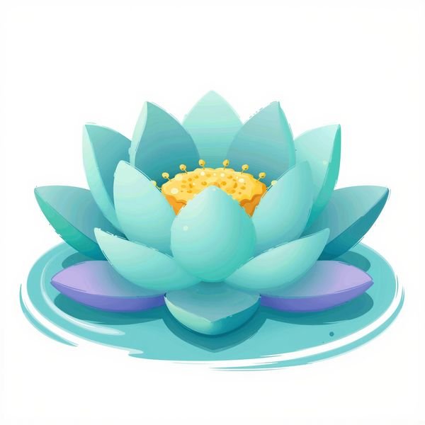 Lotus im Wassertropfen — Spa & Wellness