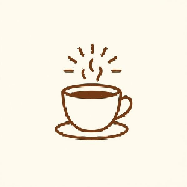 Tasse mit Sonnendampf — Café