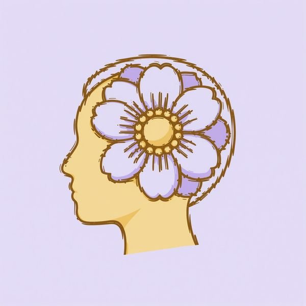 Kopf mit Blüte — Psychologie & Coaching