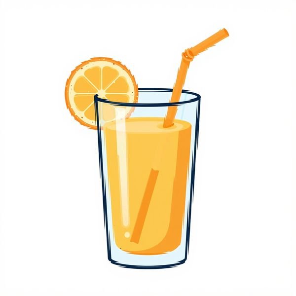 Saftglas mit Fruchtkreis — Juicebar