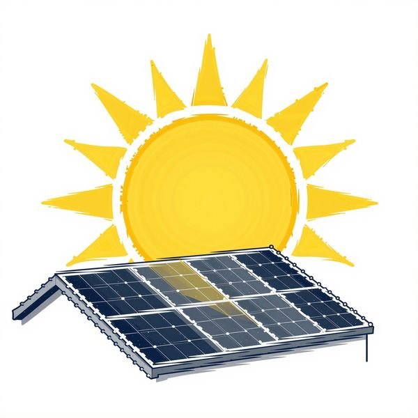 Dach mit Solarsonne — Solartechnik