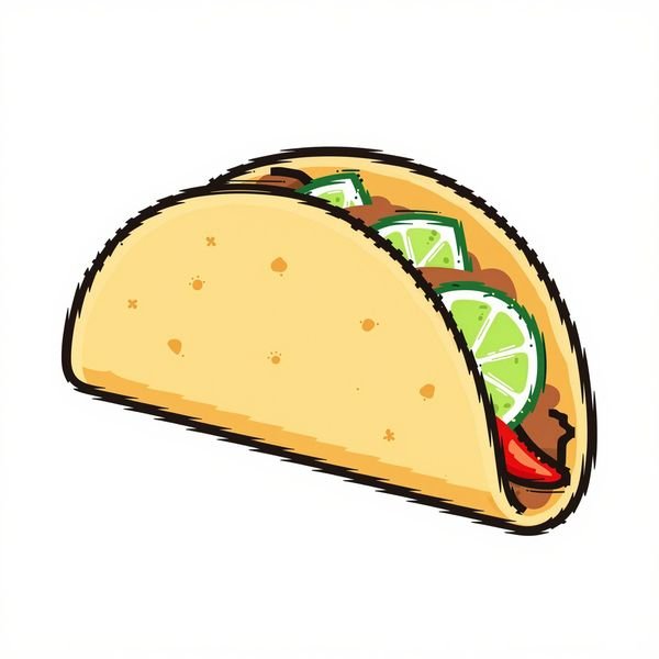 Taco mit frischer Füllung — Mexikanisch