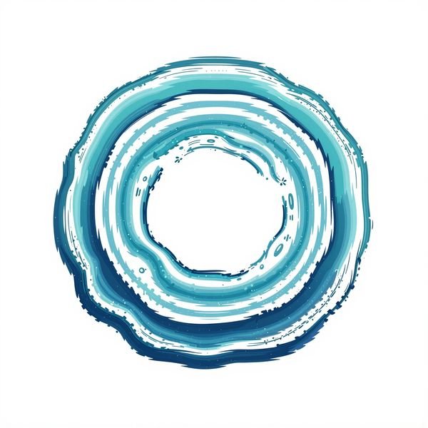 Wellenringe im Kreis — Wassersport & Spa