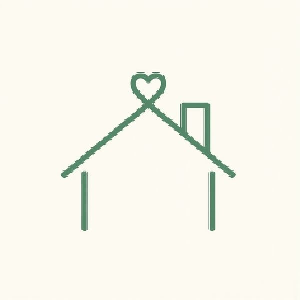 Dachlinie mit Herz — Immobilien