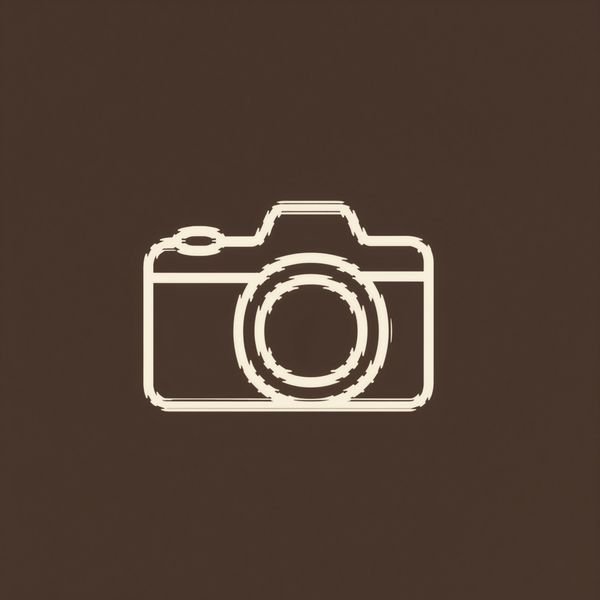 Kamera mit Blende aus einer Linie — Fotostudio