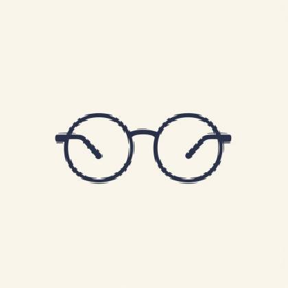 Brille (Strichlinie)