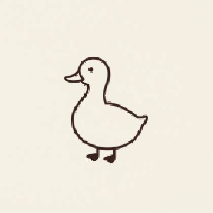 Ente (Strichlinie)