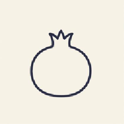 Granatapfel (Strichlinie)