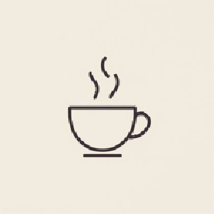 Kaffeetasse (Strichlinie)