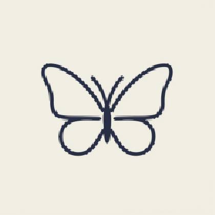 Schmetterling (Strichlinie)
