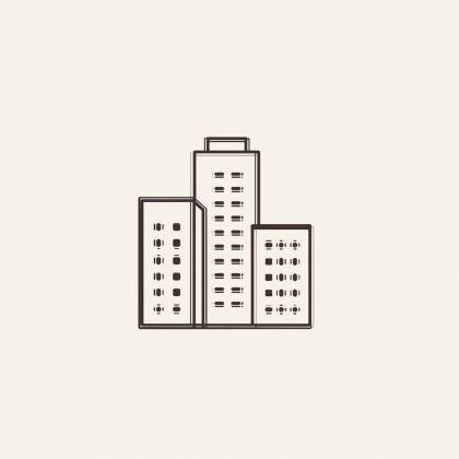 Wohnblock (Strichlinie)