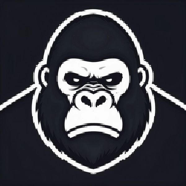 Ruhiger Gorilla