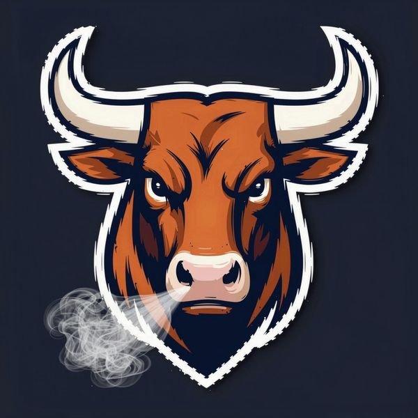 Stier mit Dampf